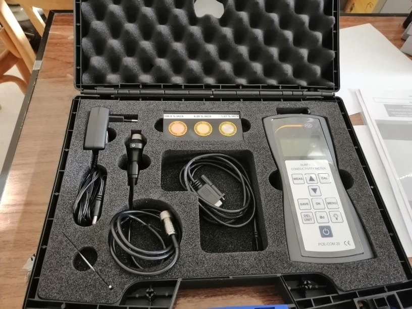 Electrical conductivity device.